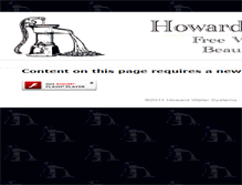 Tablet Screenshot of howardwatersystems.com